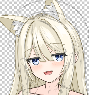 shear_material's tweet photo. 特徴なかったのでとりあえずケモミミ生やそう！😑 https://t.co/MbFAQg3HJW