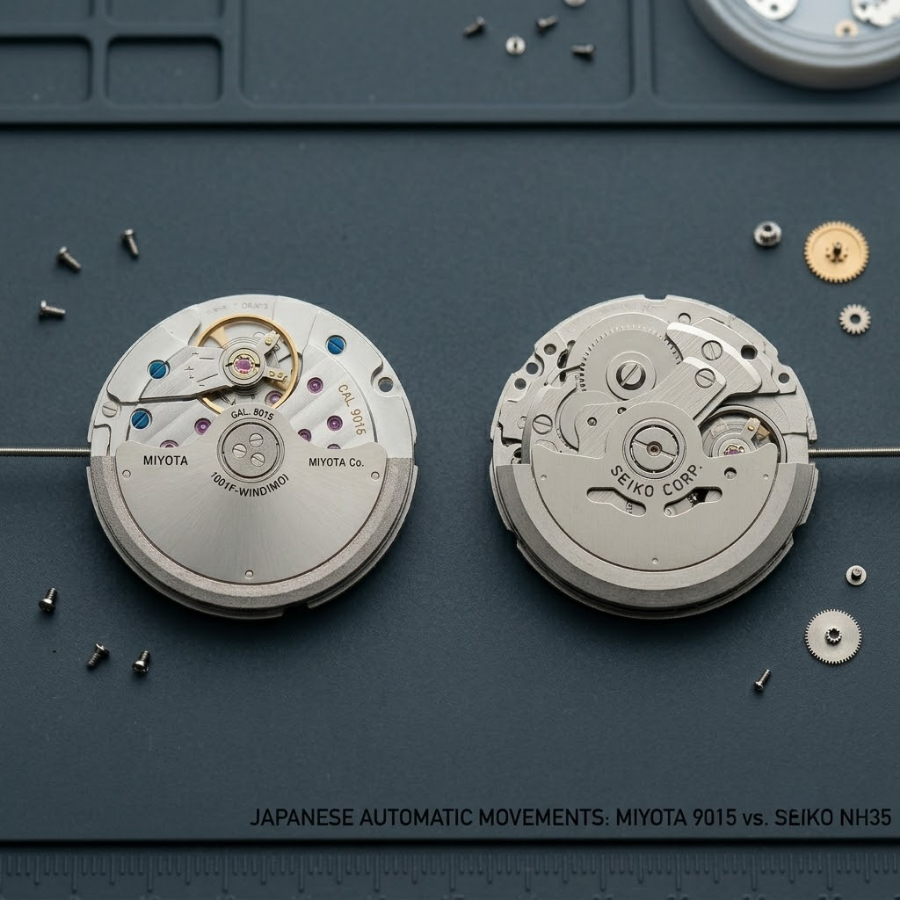 HuiPan1717's tweet photo. Miyota vs Seiko Watch Movements (Part 1)
Miyota vs Seiko: Miyota 9015 (28,800bph, 42h) vs NH35 (21,600bph, 41h). Miyota beats on smoothness, Seiko on robustness. Both reliable. Depends on the build.
https://t.co/v84oHtVZ9n
#Miyota #SeikoMovement #WatchMovement https://t.co/lhUdEXaXlK