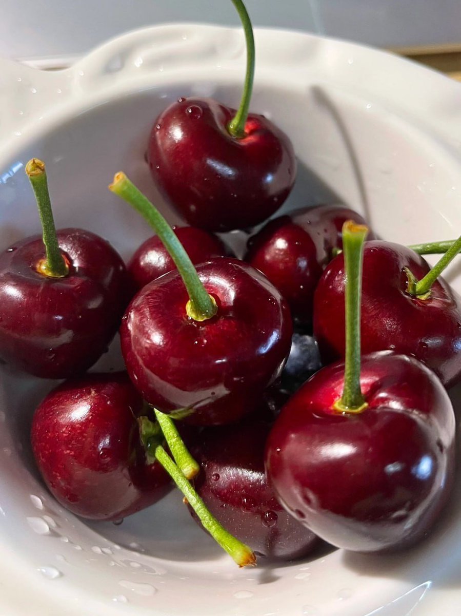 Isabella625888's tweet photo. Breakfast，A tomato-sauce tuna pasta salad and cherries😛 https://t.co/QnLUdD3Qk6