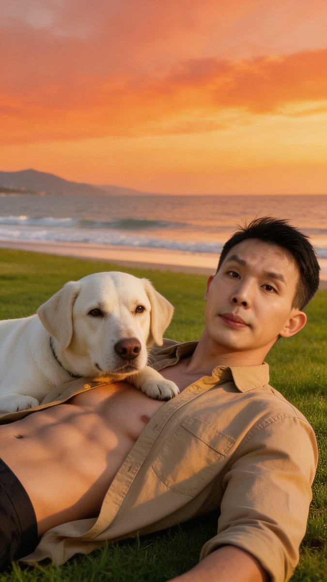 simon_hsi's tweet photo. This is my boy. My constant companion through every adventure, every quiet moment, every sunset walk along the beach. He doesn't care about board meetings, sales targets, or market strategies. He just cares about being with me.. 🐕✨
#DogDad #BestFriend #BeachDays #LifePartner https://t.co/DW0aIjVB8v