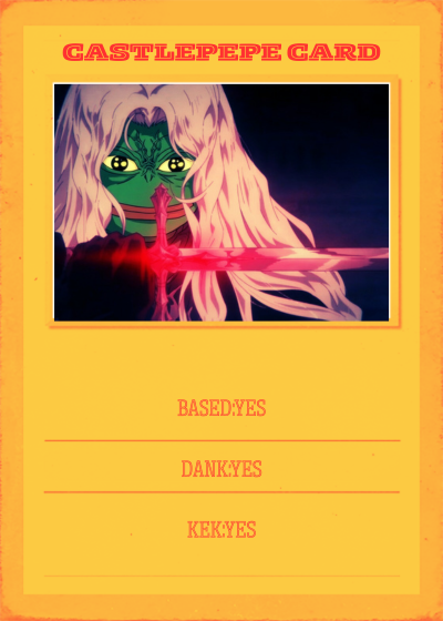 Dj_Liberty1's tweet photo. https://t.co/pYNmZ2qC7r
GM 
NEW CARD OUT
CASTLEPEPE
SELLING FOR 10 BILLION NATCASH $CASH
dm for deals https://t.co/8Jc3kul0DU