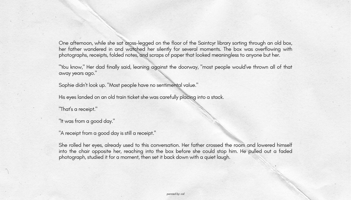 calvryy's tweet photo. ٠࣪⭑ Sophie, the memory keeper ( i )  ㅤ https://t.co/QhIgIhnEbh