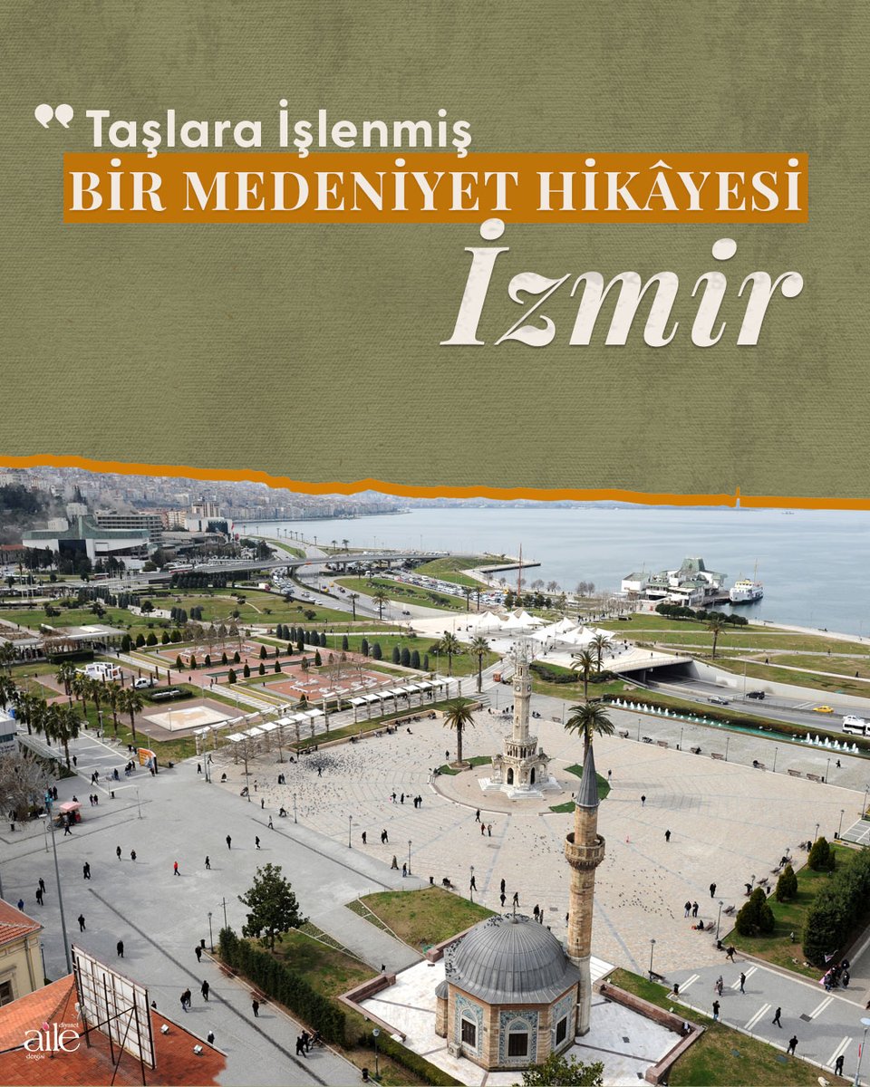 DiBAiledergisi's tweet photo. İzmir’in tarihi mekânları, ören yerleri, camileri ve müzeleri aynı hikâyenin farklı sayfaları gibidir. Kemeraltı’nın dar sokaklarında kaybolurken bir Osmanlı çeşmesiyle karşılaşmak, deniz kenarında yürürken antik bir sütun başlığına rastlamak çok olağandır.

Sümeyra YAMAN https://t.co/iVYaNMKv1K