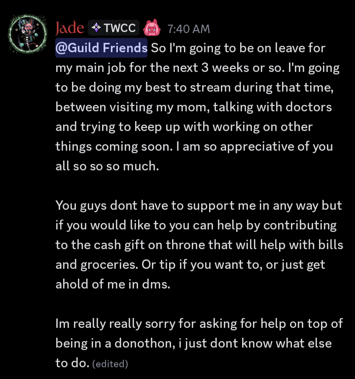 JadeSapphire_'s tweet photo. I'm not one to ask for help if I can help it but I'm just at my wits end and I'm running on autopilot right now. https://t.co/KqhJwp1cux