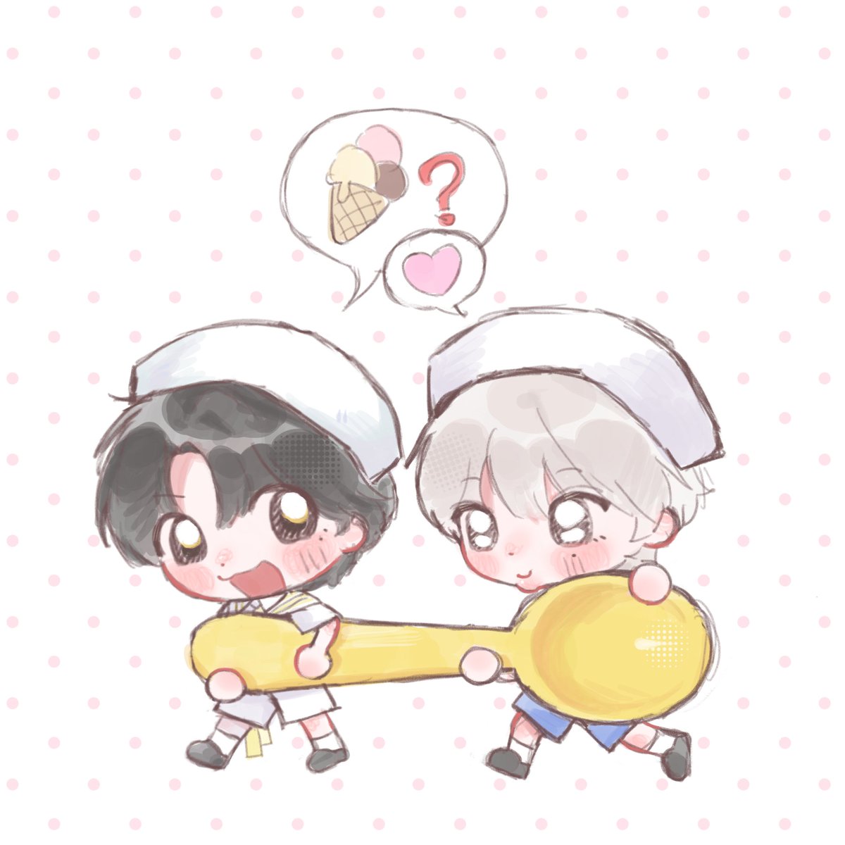 novvvv_1230's tweet photo. 🍦🥄#샄료 https://t.co/tYBb6uUE1d