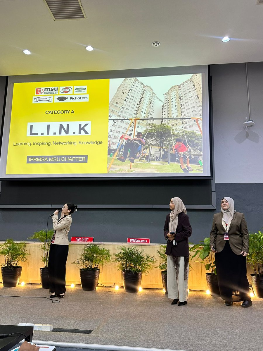 MsumalaysiaS's tweet photo. Congratulations to #SESS #BPR students Sara Khaled, Sofhea Suhairi, and Chee Yi Ling on securing 3rd Place (Category A) at the IPRMSA 2nd CSR Pitching Competition &amp; Summer Camp 2026 at UUM. A proud achievement showcasing their creativity, teamwork, and dedication. https://t.co/Kqhy7eE5kJ