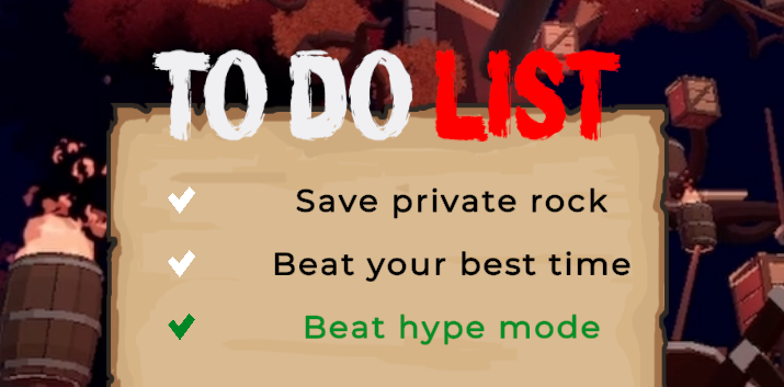 NashtyGames's tweet photo. New update! small visual stuff 🦊
added a discord button in the main menu so you can share the runs you pulled off!
changed "interact" to Pet Fox and Grab Box so it's finally clear what you're doing
added a todolist that checks off as you complete things

thanks everyone for all the love the game's been getting, means a lot 🤍
#gaming #Gamedev #indiegame #steam #gameart