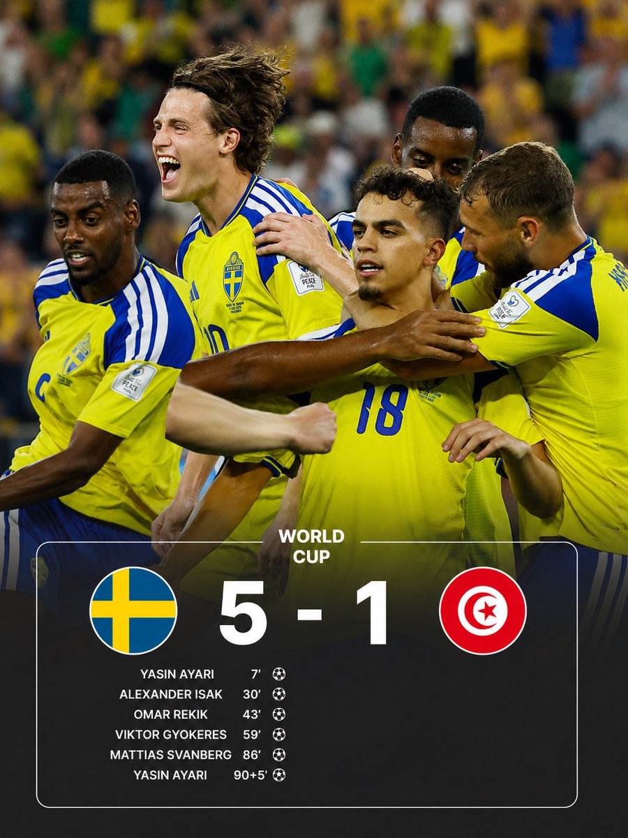 SiaranBolaLive's tweet photo. Federasi Sepakbola Tunisia pecat pelatih Sabri Lamouchi setelah kalah 1-5 dari Swedia di laga pertama Piala Dunia 2026

😲😮 https://t.co/cjPjNJOvZR