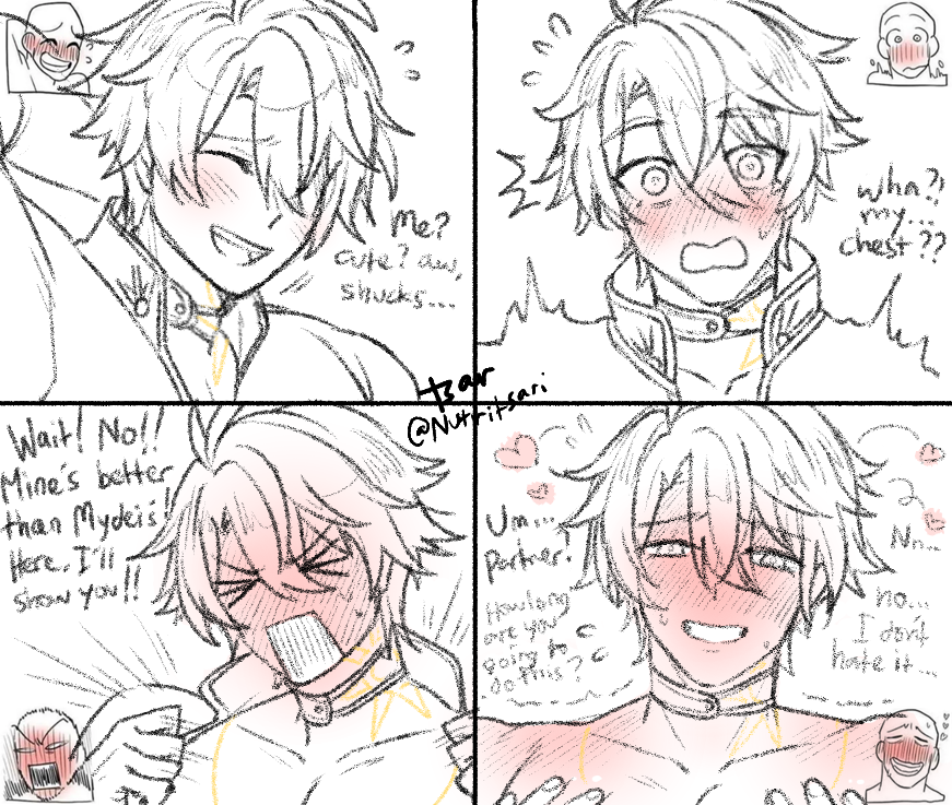 Nutritsari's tweet photo. It's Phainon's turn to blush ( ͡° ͜ʖ ͡°) https://t.co/ICiEk5znj6
