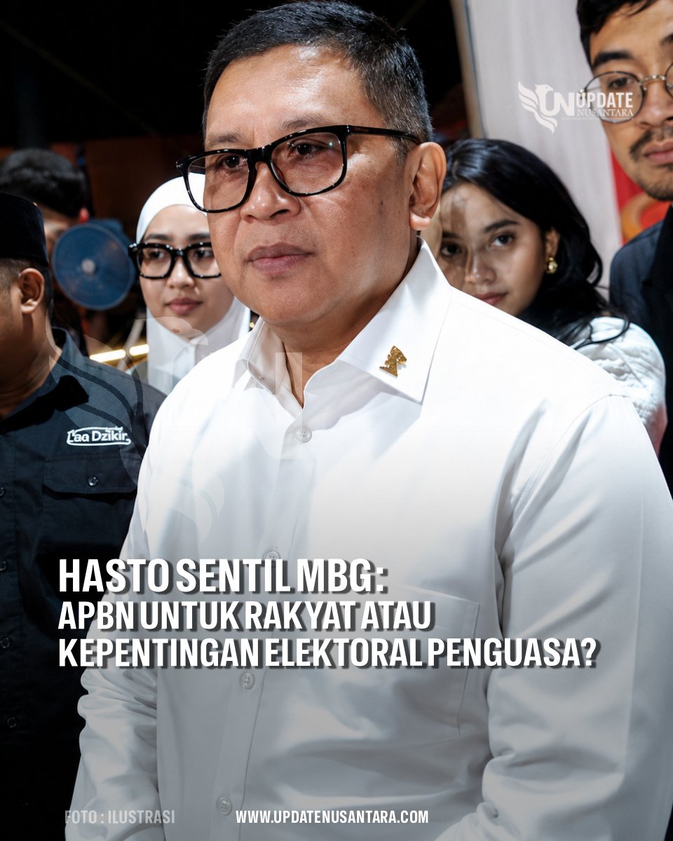 99propaganda's tweet photo. Program MBG mau diganggu cuma demi amankan Pilpres 2029? Kocak.

Ternyata bagi PDIP, stunting pada anak-anak itu gak seberapa menakutkan dibanding "stunting" perolehan suara mereka sendiri. Kursi kekuasaan emang lebih bikin laper ya daripada perut rakyat? 🧠❌ https://t.co/qE13r77xET