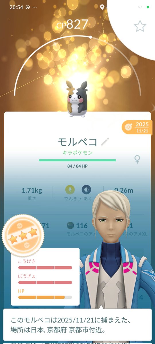 aaa19880309's tweet photo. ポケモンGO
リモート交換で色違いモルペコが
キラポケになりました☺
交換ありがとうです😊 https://t.co/0COsuhr5Zx