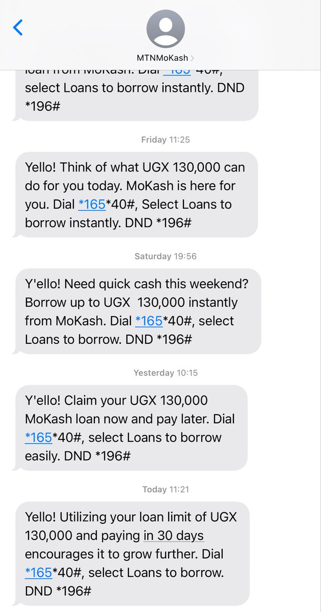 Jeffssemwo1's tweet photo. @mtnug is it a crime to have your number. even after dialing all those DNDs nothing is working

I reported this now over a month ago, nothing is done. @UCC_Official @UCC_ED kindly guide if the service provider can’t help https://t.co/Rv6QKVyI5p