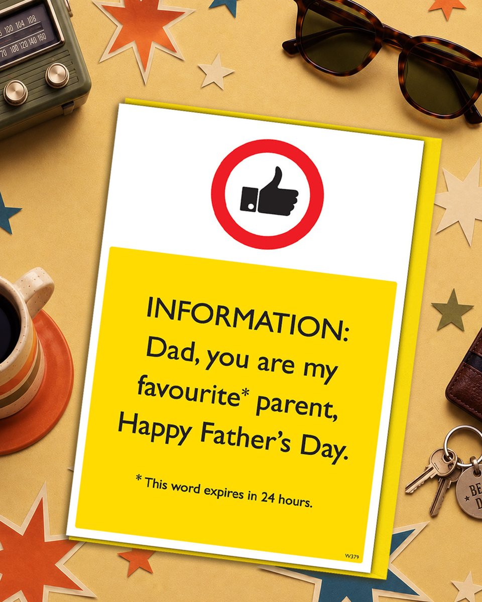 brainboxcandy's tweet photo. 📣 Father's Day is this Sunday!
Time to secure your place as the favourite child. Or at least not the worst.
Shop here🛍️ https://t.co/KIhbEAjWxM
#fathersday #bestdadever #dadjokes #fathersdaycards #topofthepops #funnyfathersdaycards https://t.co/552w522sZe
