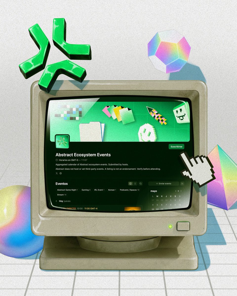 sauciii's tweet photo. A new week of Abstract community events is live on the official ecosystem Luma.

Game Nights, Spaces, IRLs, and more. Check what's on and join the community.

https://t.co/wgxduffkDa https://t.co/T9r315rgxI