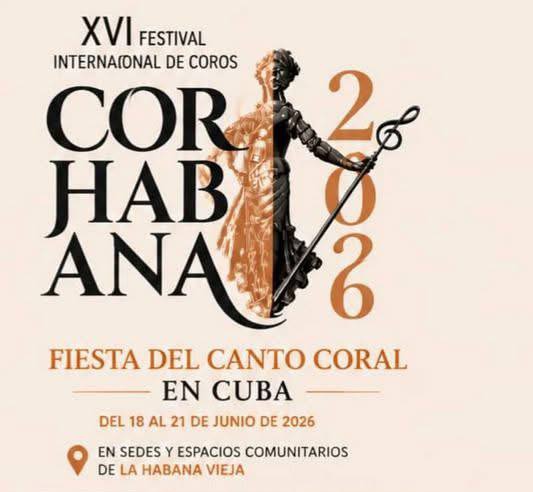 ciocruz's tweet photo. Previsto del 18 al 21 de junio próximos, el XVI Festival Internacional de Coros Corhabana, ratificó el compromiso que identifica al acontecimiento con la difusión del género.
Los detalles aquí 👇
https://t.co/KxJxoAnwjg

#Corhabana2026 #MúsicaCoral https://t.co/8j6ebAm65U