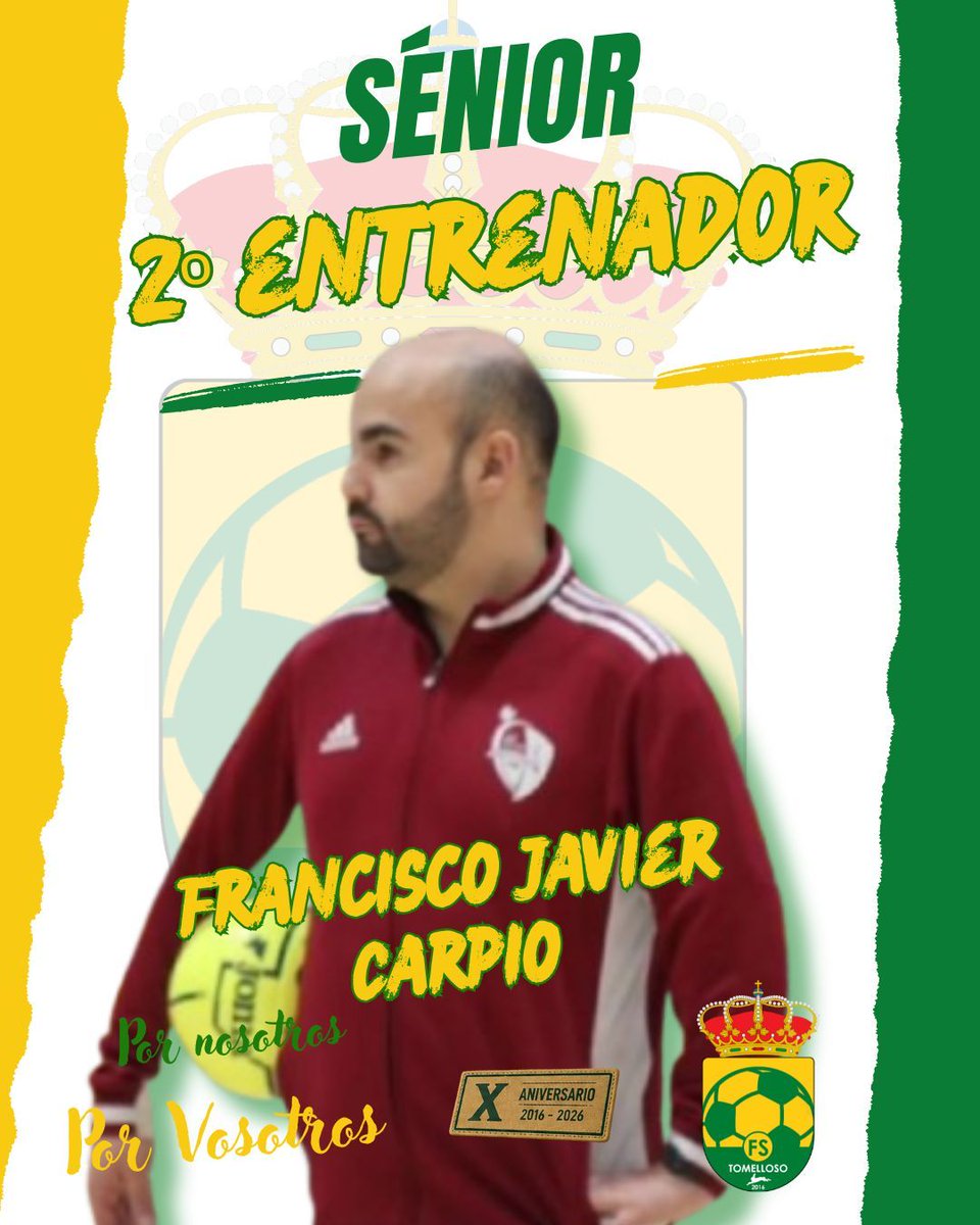 Tomellosofs's tweet photo. 📢 OFICIAL

Lorenzo Villajos será el entrenador del Tomelloso F.S. en la 26/27.

Le acompañará Francisco Javier Carpio como segundo entrenador.

💚💛 Ilusión, trabajo y ambición para nuestro nuevo proyecto.

¡Bienvenidos a vuestra nueva casa!

#TomellosoFS #PorNosotrosPorVosotros https://t.co/fPifJB7upC
