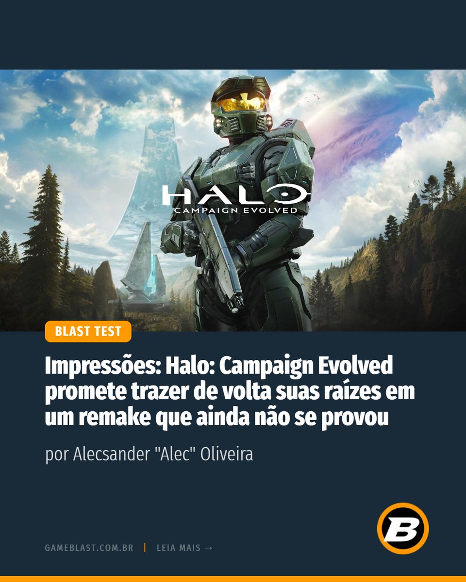 gameblastbr's tweet photo. Será que o remake de Halo: Campaign Evolved aguenta a pressão de trazer de volta a glória do clássico? 🤔 Parece lindo, mas a responsabilidade é gigante! Leia mais no @gameblastbr.
#halo #halocampaign #remake #gameblast https://t.co/O7xD1ziok3