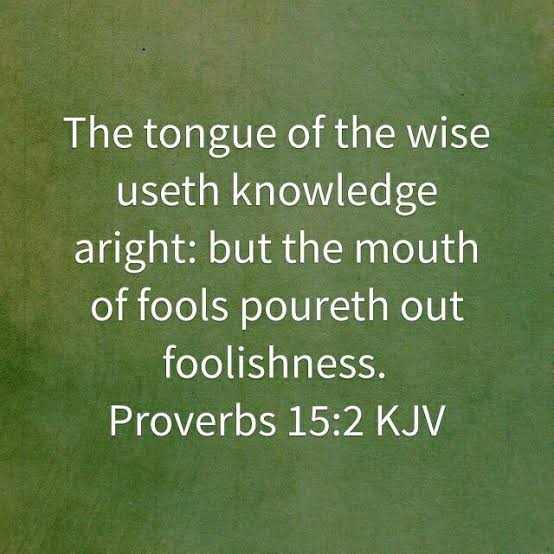 Mark33782's tweet photo. Proverbs 15:2 https://t.co/X5JLtVIHTI