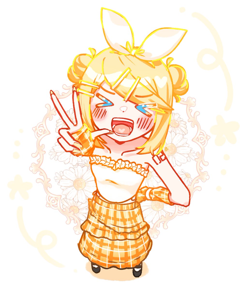 gomoo_o3o's tweet photo. ✌️!!

#鏡音リン https://t.co/bOagQqBwO0