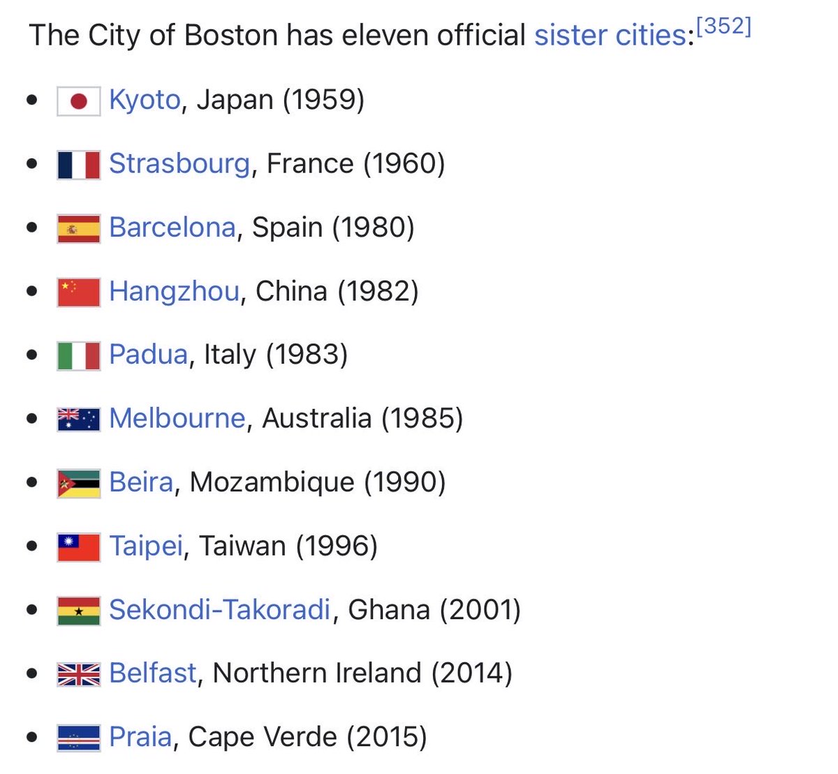 JulianCardillo's tweet photo. Hey @CityOfBoston are you aware that you have no sister city in #Scotland? I think that’s a major oversight.

What do you think @TartanArmyGroup? Glasgow? Edinburgh? Motherwell? KILMARNOCK? https://t.co/V4uZqtrK5t
