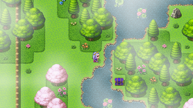 werepanda_jp's tweet photo. #プレミアムツクールデー
中華風探索RPG『蟠桃会(ばんとうえ)異聞～仙界の宴』
最初のダンジョンマップを作り直しています。
実際の中国風庭園を参考に、入口付近には影壁を設けて通せんぼしつつ、丸窓を付けて裏からも覗けるように。池の対岸の宝箱や円月橋も設置するなど、見どころを増やしました。 https://t.co/nzAwg275OT
