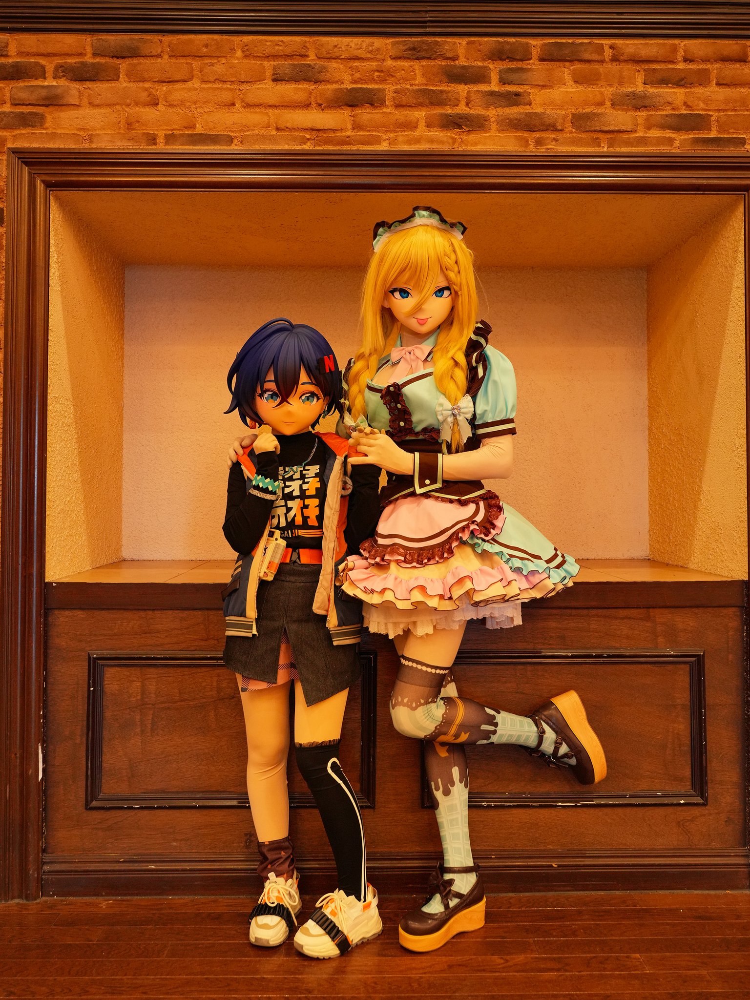 #kig_DollAC はちっちゃくてカワイイ リンちゃん (@lucheedoll) と参加してたんだ🤗！！ 頭1個分の身長差がよくわかる構図の1枚を置いときます😋 Photo by: @bluetomcat14 Assistance: @Tya_KigNG https://t.co/5DnFGbfFyr