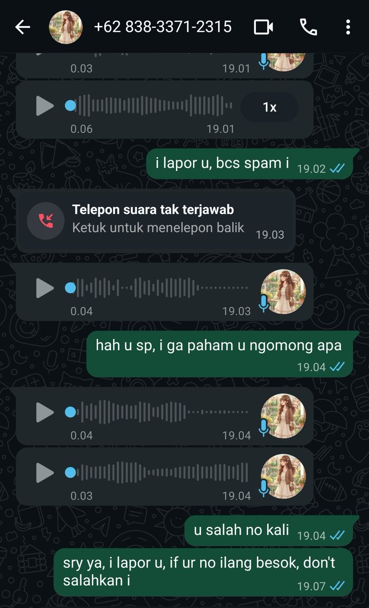 Syfira_0's tweet photo. tiba² di telepon orang ga jelas, agak ga paham dia ngomong apaan (kayanya pake bahasa daerah, tapi gatau daerah mana) agak risih, bikin takut, dapat no gua dari mana ya https://t.co/BJNzwvg4T6