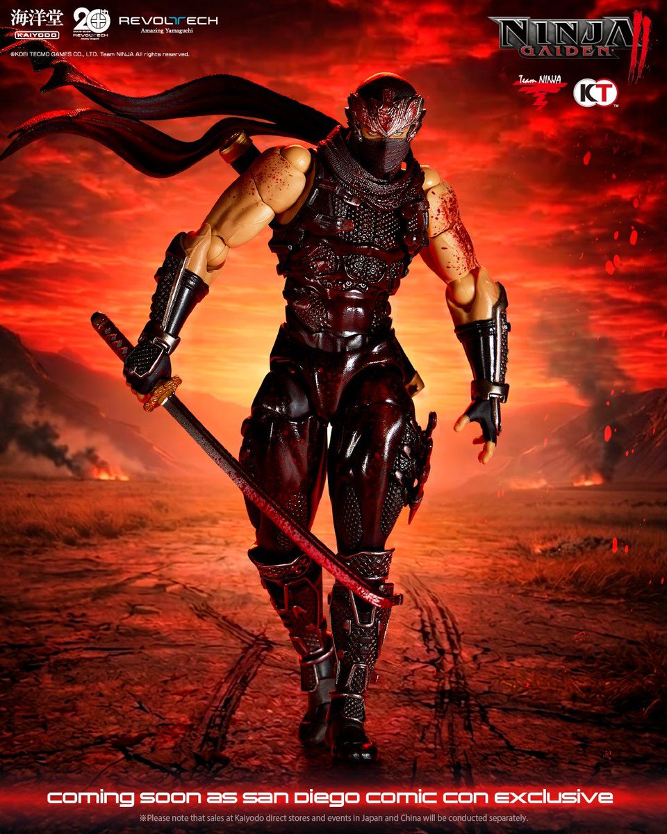 SDCC 2026: Kaiyodo Revoltech Amazing Yamaguchi Ninja Gaiden 2 Ryu