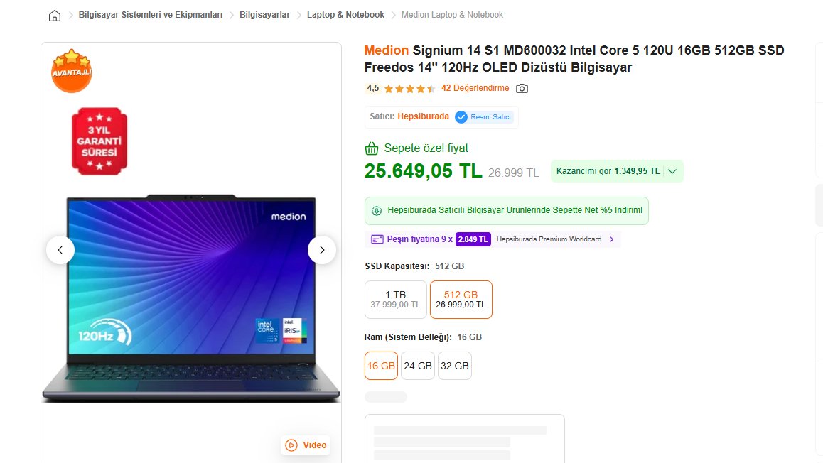 KEnginar's tweet photo. Gündelik kullanım + içerik tüketimi vs için laptop bakıyorsanız ve Windows istiyorsanız bence bu ürünün fiyatı çok iyi: https://t.co/Vi2K8cWNDZ #ortaklık linkidir komisyonlu

-%100 DCI-P3 2K OLED ekran
Yükseltilme imkanıyla 16 GB RAM + 512 GB depolama
1kg ağırlık (magnezyum alaşım kasa)

Markayı ben kullanmadım ama @CihazTV incelemesini yaptığı için rahat rahat önerebiliyorum