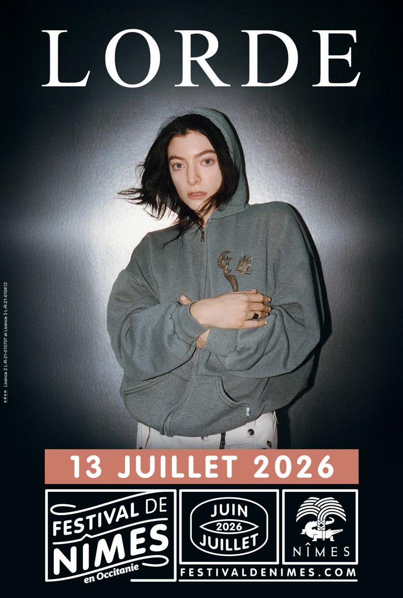 Lokinees's tweet photo. 📣 Je vends 2 places pour #Lorde au Festival de Nîmes !! 

🎫 Le 13 juillet, places en gradin!

RT Please 🙏 https://t.co/exmG4CnNhx