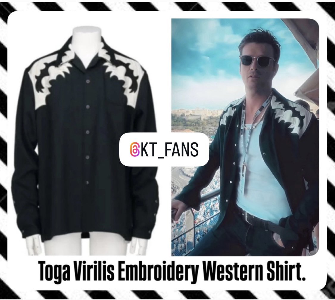 KT_Fans's tweet photo. #KıvancTatlıtug #BasakDizerTatlitug 
 Kıvanç Tatlıtuğ Başak Dizer Tatlituğ

#KıvançTatlıtuğ STYLE 🌟✨
Kivanc Tatlitug wearing Toga Virilis Vintage Embroidery Western Shirt🤩 https://t.co/jGoqr83K85