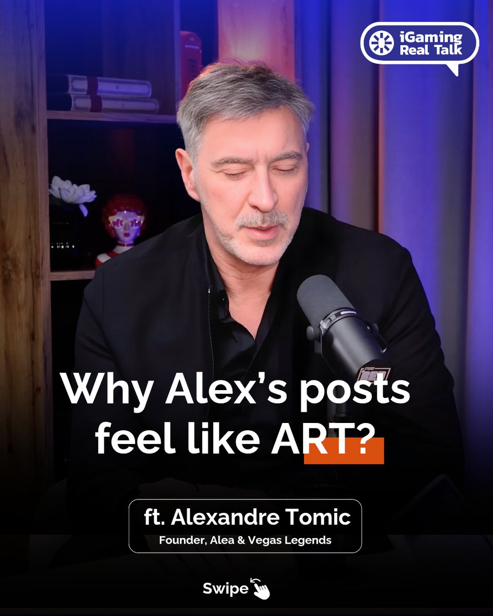 iGamingRealTalk's tweet photo. A post written by me is good. A post written only by Al is really bad. A post written by me, refined with Al, becomes extremely good." - Alexandre Tomic, Founder of Alea &amp; Vegas Legends. The best content still starts with a human. #AI #ContentCreation #Writing #Marketing https://t.co/BcYzVmZeu6