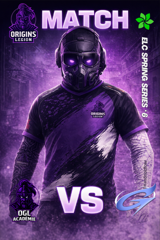 Originslegion's tweet photo. Dû au Forfait d'une nouvelle équipe dans cet @ELC_EsportsR6 Spring Series, ce soir marque notre dernier match de phases de poules contre @GlazeXesports à 21h !!!
GL&HF!!!
#RightToTheEnd https://t.co/w9pRtx8lYy
