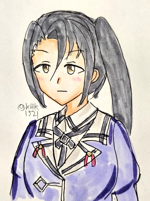 那智さん進水日 #艦これ版真剣お絵描き60分一本勝負_20260615
