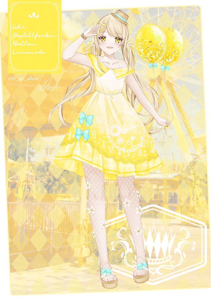2_ca_shew's tweet photo. 💛🍋🎡🤍

#あこもる被デザ 
#イラスト https://t.co/TSXdFfw0LW