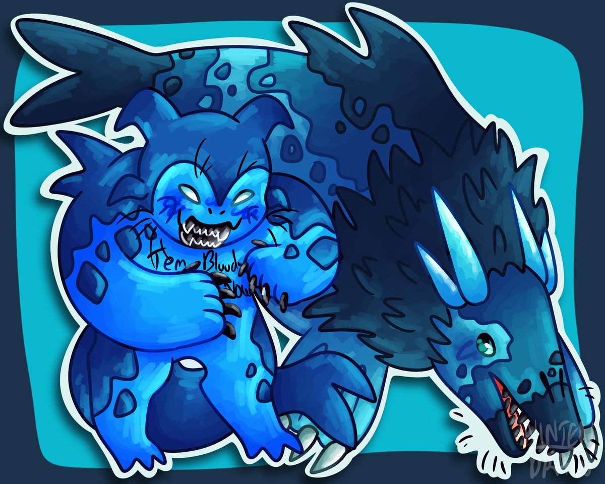 Nintenn_Draw's tweet photo. Two drakos
#c00lkidd #bluudud https://t.co/lj5liPPlVI