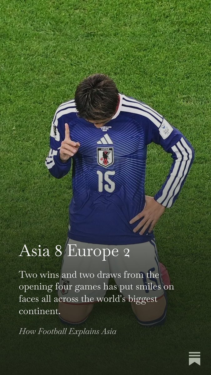 JohnnyDuerden's tweet photo. Asia have taken eight points from the first four games against European opposition.  It's a great start.

https://t.co/natAFujWAo https://t.co/87SeKMtdDS