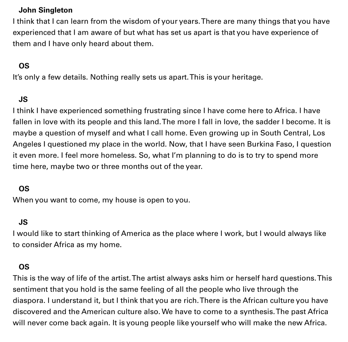 LAMZY___'s tweet photo. ousmane sembene + john singleton in conversation - bomb magazine, 1993 https://t.co/mchCadLurP