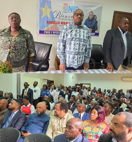 ONIP_RDC's tweet photo. 1ère réunion du DG #ONIP Marcellin Mukolo Basengezi avec le personnel ce 15/06. Dialogue ouvert avec les agents : cap sur le renforcement du cadre organique et de la position #ONIP vis-à-vis d'autres institutions ainsi que des réformes profondes pour rendre efficace l’Ets. https://t.co/HQ0eFdQx9B