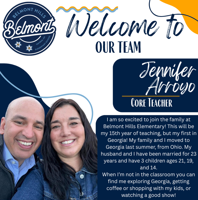 belmontbears's tweet photo. Welcome to Belmont Hills, Mrs. Arroyo! https://t.co/Qpsx7AG4TM