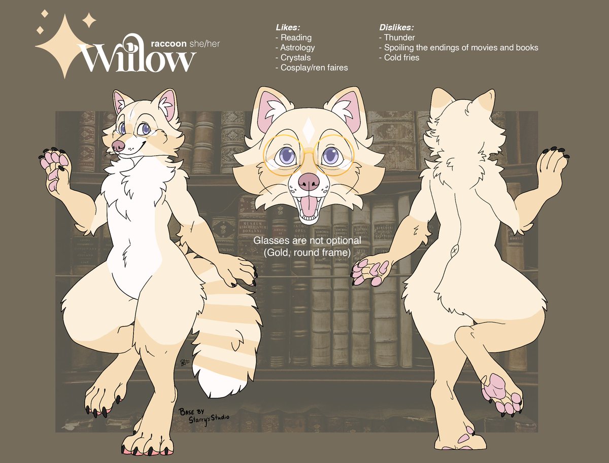 thatblufox's tweet photo. Looking at offers on my blonde raccoon suit Willow! She is my first fullsuit I ever made. She will come with her character rights and some art, you can look at that on Toyhouse. Currently looking to get around 2,5k for her or shoot me an offer in DMs! 

https://t.co/gQMHeXPVx4 https://t.co/IIzYQ7JmNx