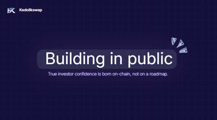 kedolik_swap's tweet photo. True investor confidence is born on-chain, not on a roadmap.

When project builders utilize the #Kedolik Locker to lock team allocations and liquidity tokens, they are sending a permanent, unalterable commitment signal to their early holders. 

Don't pitch your community a promise. 

Give them verifiable proof 🔒

 #SolanaDeFi #Web3 #CryptoSecurity