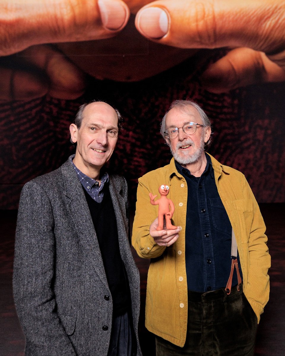 aardman's tweet photo. It's now Sir Peter Lord & Sir David Sproxton 😮 A huge congratulations to our illustrious co-founders on their deserved Knighthoods from all of us at Aardman 🎉

Aardman co-founders pictured recently at Lightroom King's Cross where Aardman's upcoming immersive projection show Larger than Life will be hosted. 

Photos: Justin Sutcliffe for Lightroom KX.

#Aardman #Animation