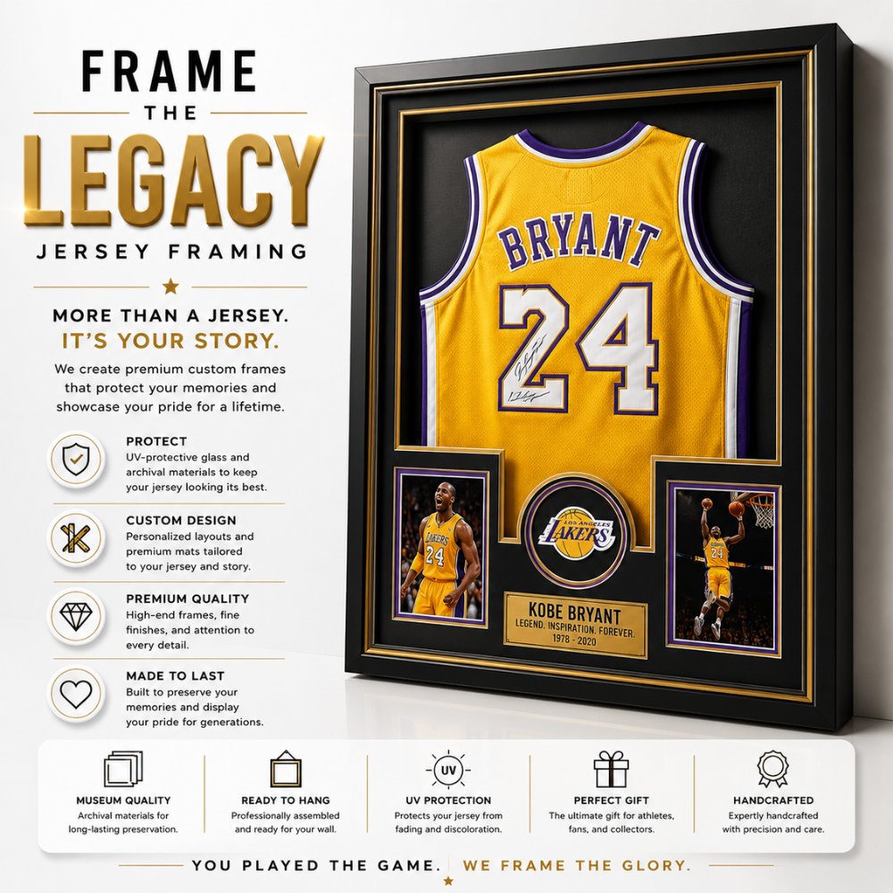 CarnegieFraming's tweet photo. 🏆 Legends deserve more than storage. They deserve the spotlight.

Bring your jersey to us and let your greatest memories live on the wall, not in a closet.

#jersey #sports #custom #framing #legacy https://t.co/ruGZV1bctD