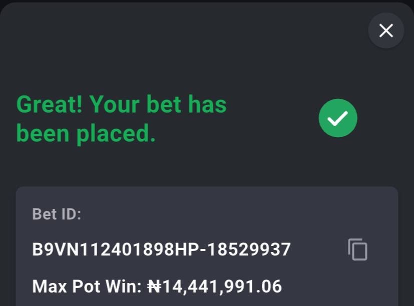 Emmanuel_Tips's tweet photo. TODAY’S GAME ON BET9JA CODE 👇👇👇

5HGG75F-100 ODDS
5HGG9L8-26 ODDS
5HGGHW3-10 ODDS 
5HGGLKX- 5 ODDS

#Bet9jaCode 
🔞🔞🔞🔞🔞
Register and play with the link :https://t.co/bFFIaKM3Z1 https://t.co/tFoftj1UE7