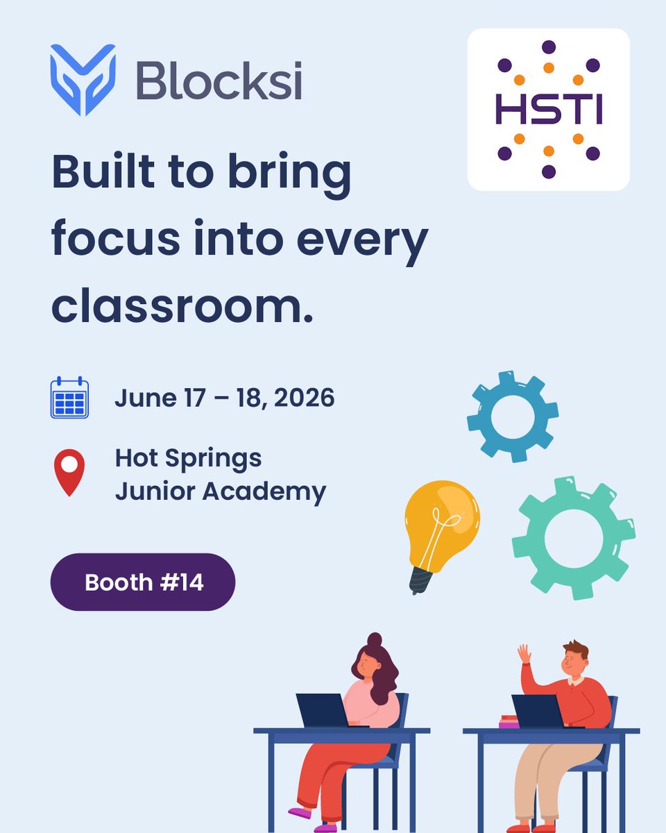 Blocksi1's tweet photo. When teachers have the right tools, classroom management becomes simpler, smoother, and more focused.

With Blocksi, educators can guide student browsing, share screens, message students, and keep devices on task—all from one easy-to-use platform. Visit our booth at HSTI and find out how!