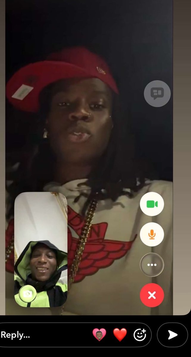 FugaziReturn's tweet photo. Bella shmurda on a Call with rema❤️ https://t.co/0A7mN3QeLz