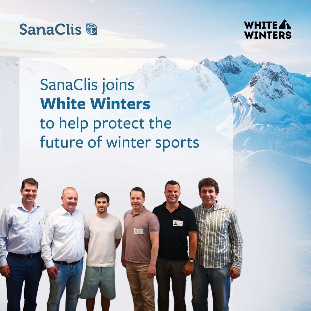 SolvedTogether's tweet photo. .@SanaclisSro, a global contract research organisation and long-time supporter of alpine skiing, has joined #WhiteWinters to support young athletes and the future of winter sports https://t.co/Gx3qYM8Mpt #Sustainability #WinterSports https://t.co/CBOBTrAxLC