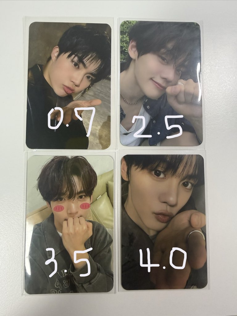 onlyforgv_'s tweet photo. ZB1 AND2BLE 앤더블 제베원 포카 양도

Top5, curious , aura 공방 포카 및 특전
준등기/택배⭕️
Paypal⭕️ or DM🙏🙏

https://t.co/gtl28mHgQZ

김규빈 규빈 한유진 박건욱 gyuvin yujin gunwook ZB1 AND2BLE pc photocard 성한빈 장하오 리키 유승언 김지웅 석매튜 김태래 제로베이스원 https://t.co/YuCakIishw