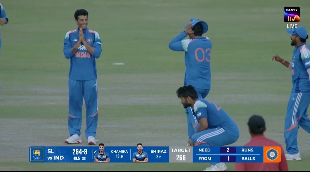 mufaddal_vohra's tweet photo. INDIA VS SRI LANKA A ENDS IN A TIE. https://t.co/IyippdOwM3